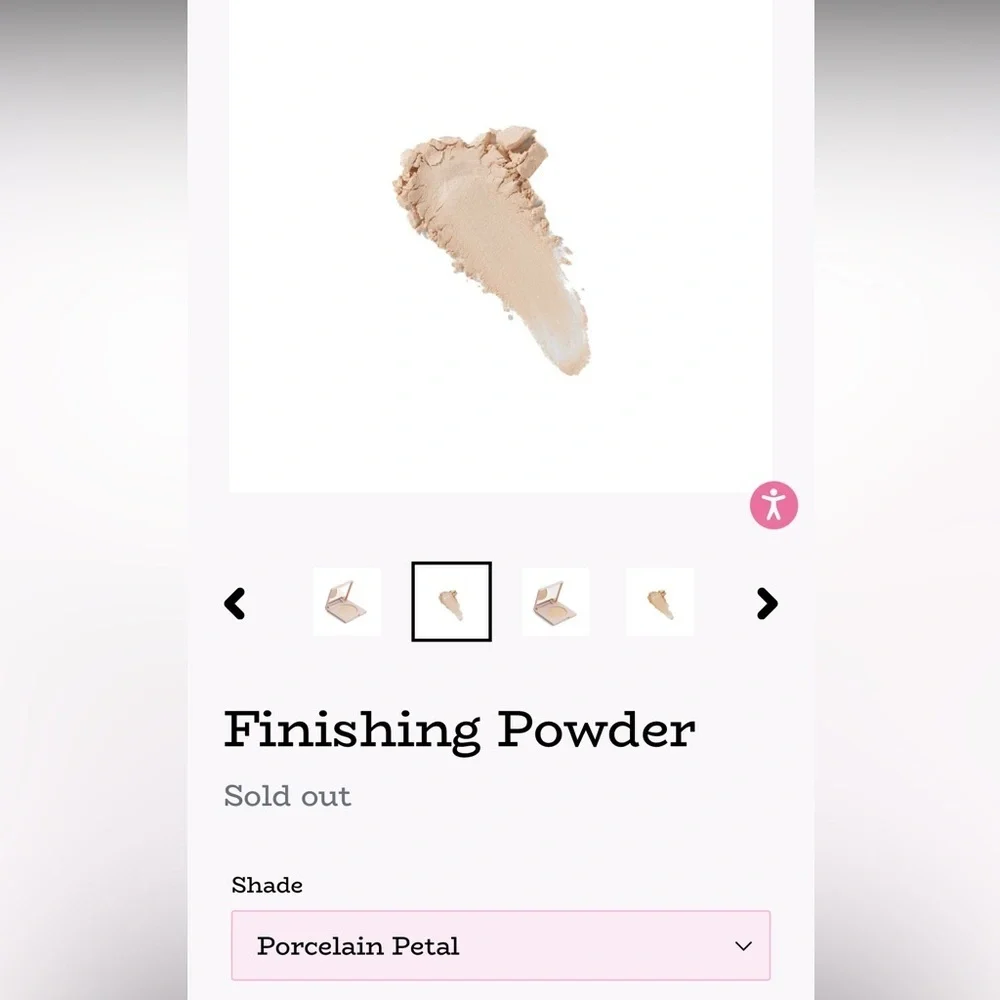 Finishing Powder in porcelain petal